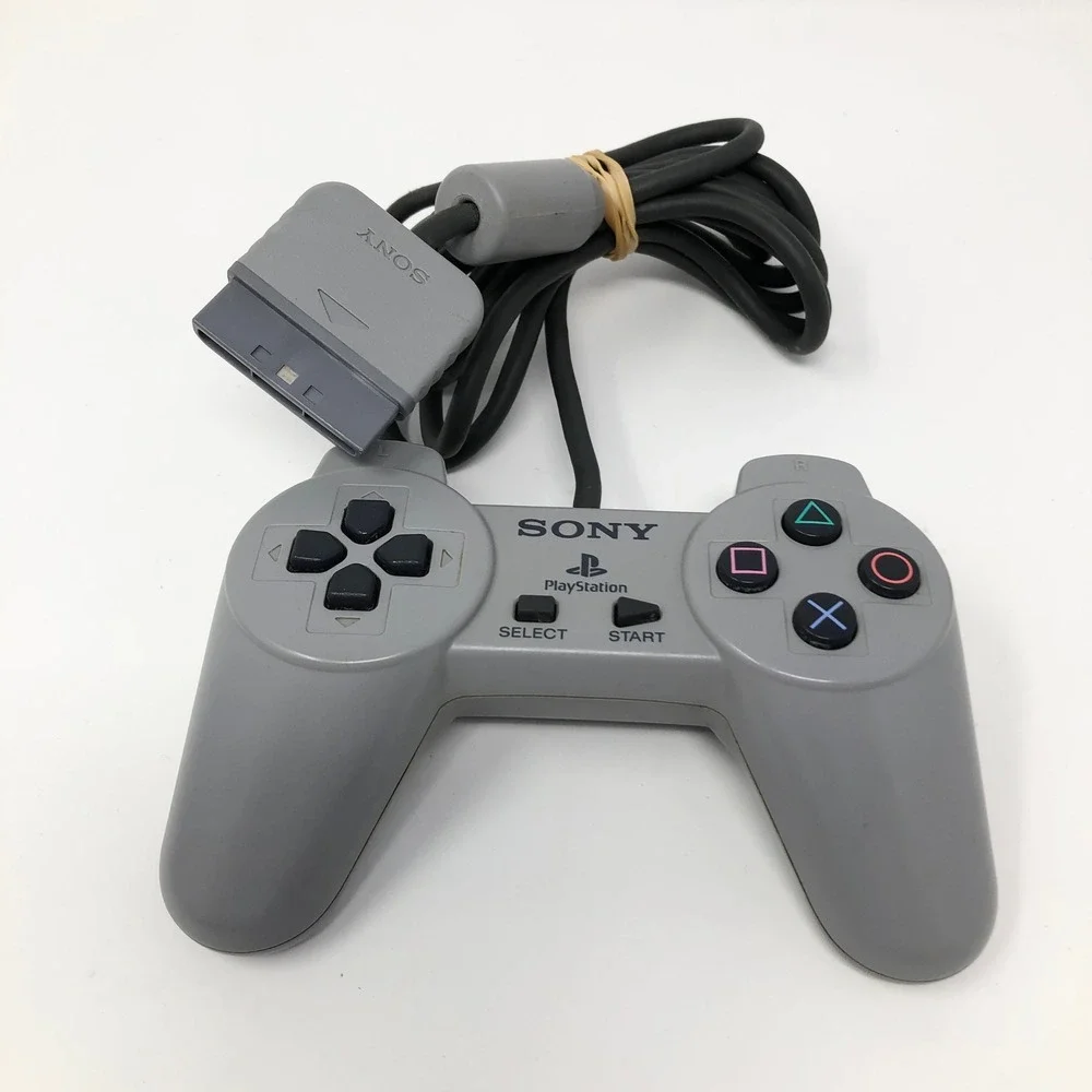 Sony SCPH-1080 Wired Game Controller Gray Tested Working